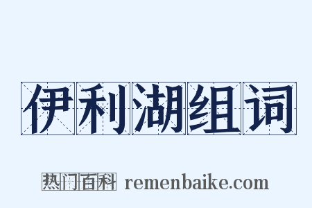 伊利湖组词是什么意思的图片